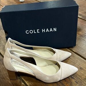 Cole Haan Women's Cream Pointed Toe Heels